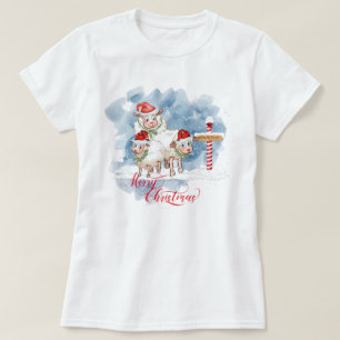 Lustigt får Älskare jul, Nordpolen T Shirt