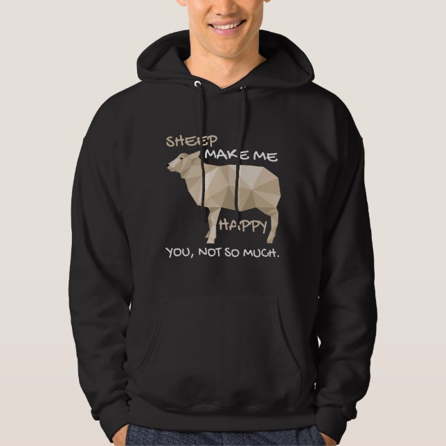 Lustigt får från lantbrukare och får Älskare Hoodie (Framsida)