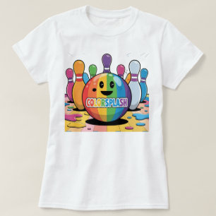 Lustigt färgat Bowling, hör tio stickande döttrar T Shirt