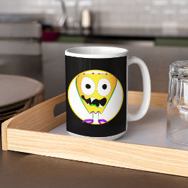 Lustigt, färglöst, Tecknad Monster, Halloween Kaffemugg
