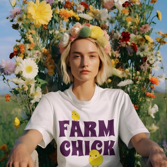 Lustigt "Farm Chick" Tee (Skapare uppladdad)