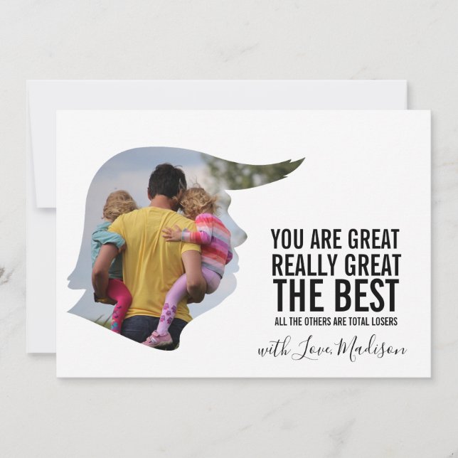 Lustigt Fars dag-kort Inbjudningar (Framsida)