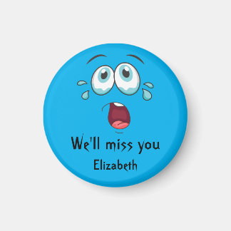 Lustigt farväl, vi kommer att sakna dig. magnet