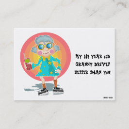 Lustigt felaktig parsningsanteckning visitkort