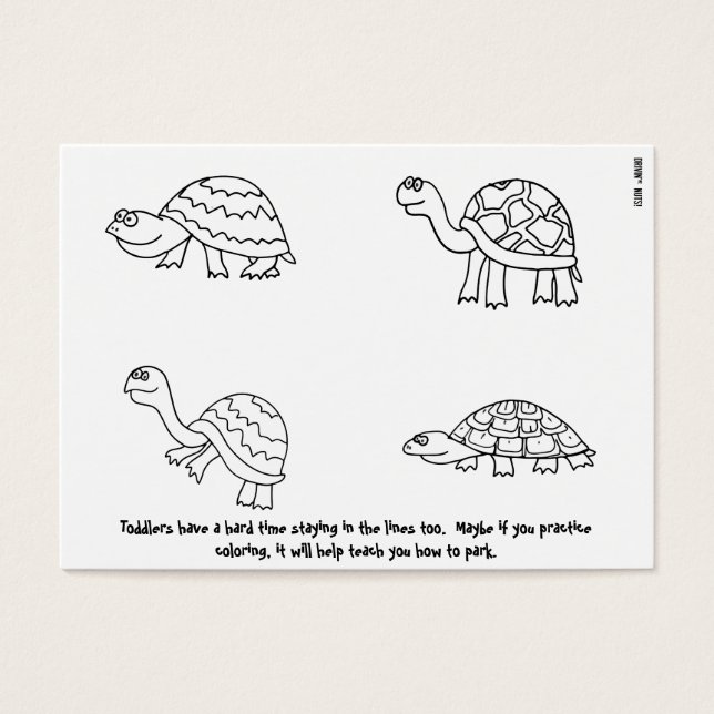 Lustigt felaktig parsningsanteckning visitkort (Framsidan)