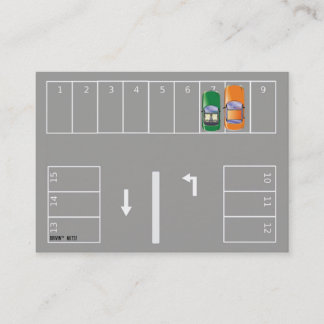 Lustigt felaktig parsningsanteckning visitkort