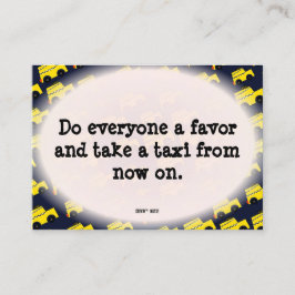 Lustigt felaktig parsningsanteckning visitkort