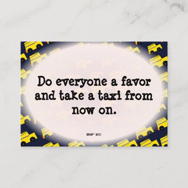 Lustigt felaktig parsningsanteckning visitkort (Framsida)