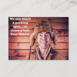 Lustigt felaktig parsningsanteckning visitkort