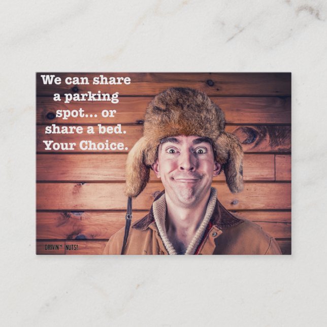 Lustigt felaktig parsningsanteckning visitkort (Framsida)