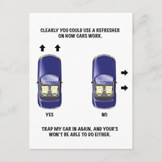 Lustigt felaktig parsningsanteckning vykort