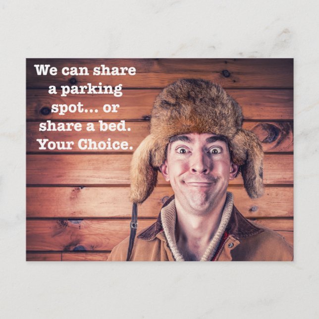 Lustigt felaktig parsningsanteckning vykort (Framsida)