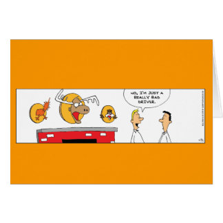 Lustigt felaktigt drivrutinskort hälsningskort