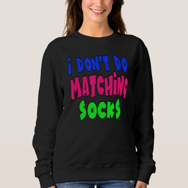 Lustigt felmatchad sockel... Jag matchar inte sock T Shirt (Framsida)