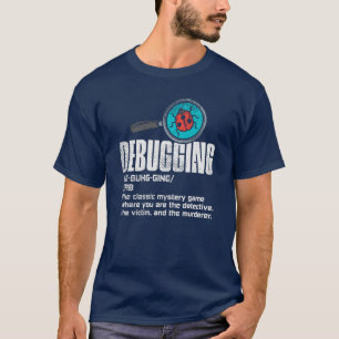 Lustigt felsökning av kodningsgag för datorprogram t shirt