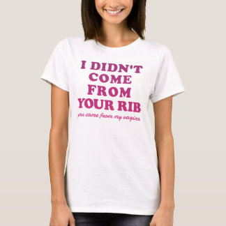 Lustigt feministiskt citat - jag Kom inte från dit T Shirt