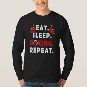 Lustigt Fighter säger Upprepad låda i viloläge T Shirt