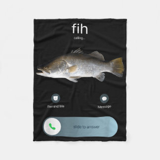 Lustigt Fih-samtal, inkommande samtal, Fih Fis Fleecefilt