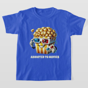 Lustigt filmmissbrukare popcorn t shirt