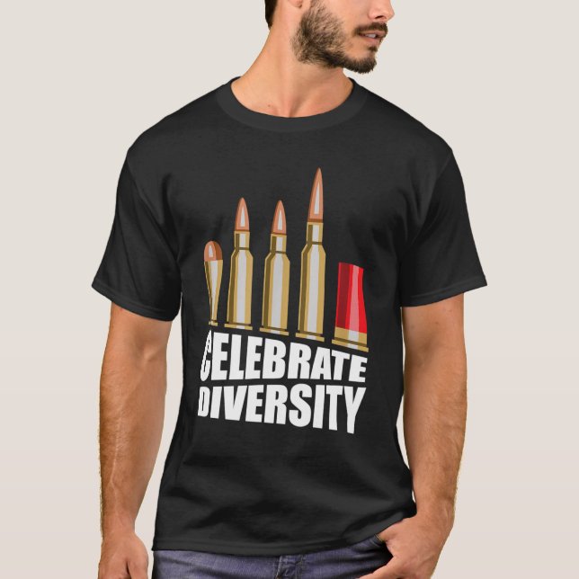 Lustigt firar kulor för mångfald t shirt (Framsida)