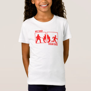 Lustigt Firefighter Pappa - Gift för dotter eller T Shirt