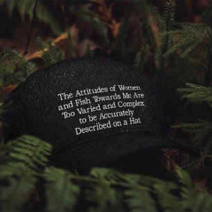 Lustigt FISK för Him Pappa Fars dag Broderad Keps