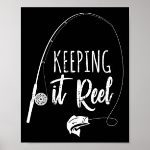 Lustigt fiskbestånd som håller kvar det Reel Joke  Poster