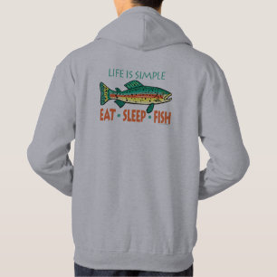 Lustigt fiske: Ätsomvilande fisk Sweatshirt