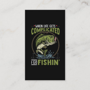 Lustigt fiske Beroende person Hobby Angler Humor Visitkort