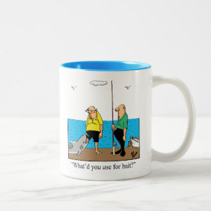 Lustigt fiske Humor Mugg-gåva Två-Tonad Mugg