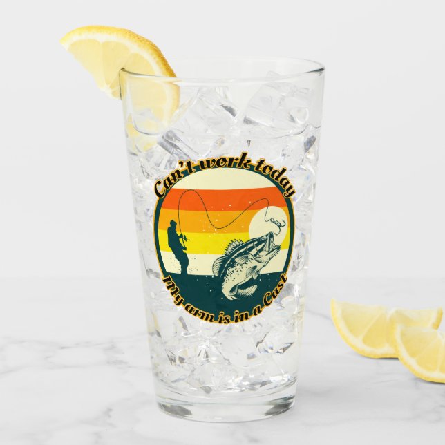 Lustigt fiske kan inte fungera idag.. Arm är i ett Glaskopp (Framsida Ice)