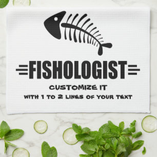 Lustigt fiske kökshandduk
