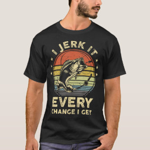 Lustigt fiske-Shirt i Idiot varje chans får Bas T Shirt