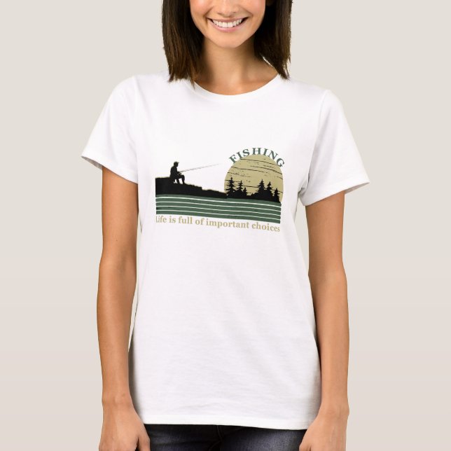 Lustigt fiske t shirt (Framsida)