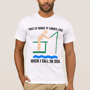 Lustigt fiske T-shirt