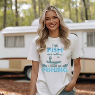 Lustigt fiske t shirt
