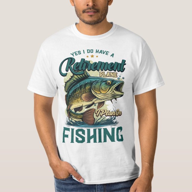 Lustigt fiske T Shirt Dag Fiskebåtsslag (Framsida)