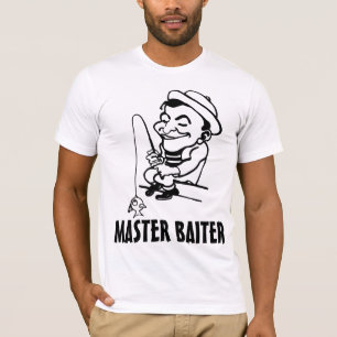 Lustigt fiske T-shirts, MASTER BAITER T Shirt