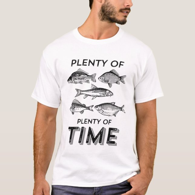 Lustigt fiske T-shirts Plenty Fish Plenty (Framsida)