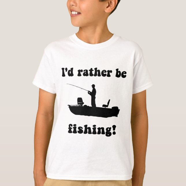 Lustigt fiske tee shirt (Framsida)