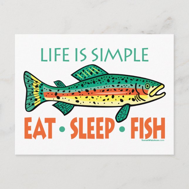 Lustigt fiske vykort (Framsida)