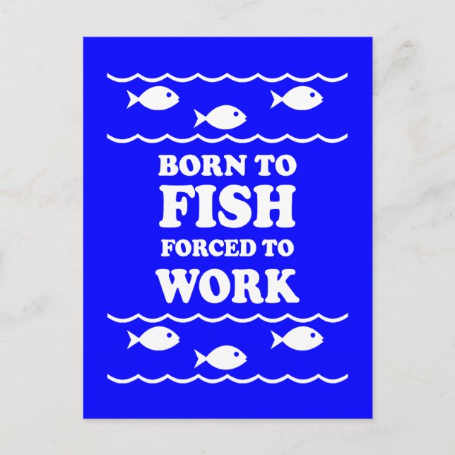 Lustigt fiske vykort (Framsida)