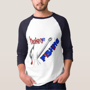 Lustigt fiskefartyg - som har fastnat på fiske tee