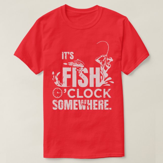 Lustigt fiskefartyg t shirt (Design framsida)
