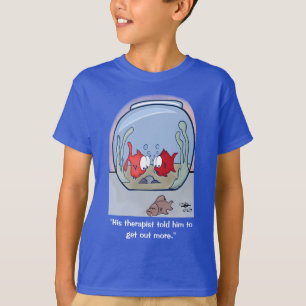 Lustigt fiskelagg T-Shirt
