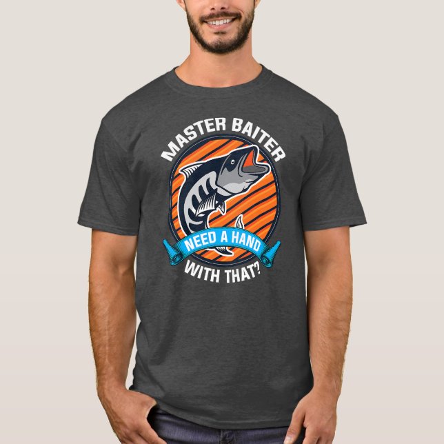 Lustigt fisketänkande för Angler, roligt angler T Shirt (Framsida)