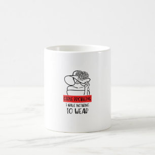 Lustigt flickproblem Jag har inget att Bära Kaffemugg