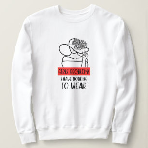 Lustigt flickproblem Jag har inget att Bära T Shirt