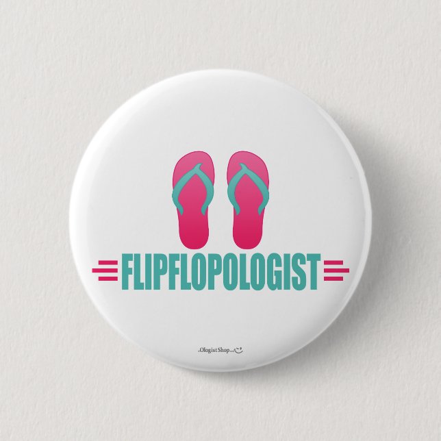Lustigt Flinflip flops Knapp (Framsida)