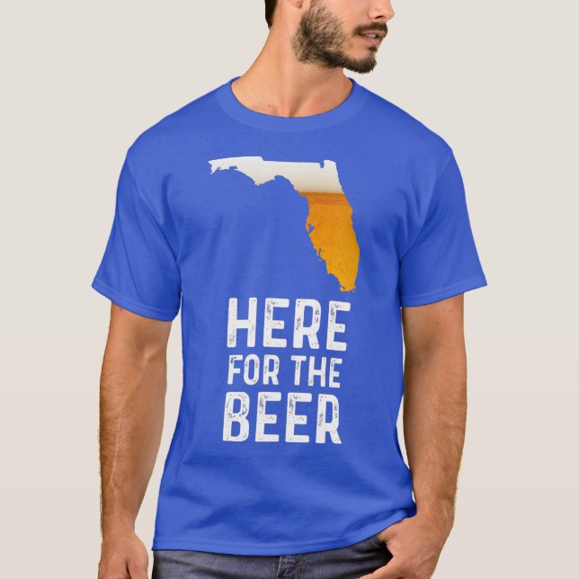 Lustigt Florida här för Beer Craft Beer T Shirt (Framsida)